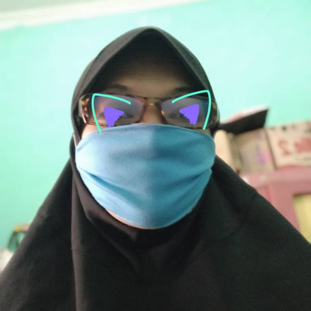 masker kain tali karet