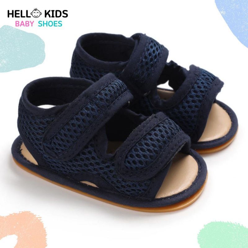 Sandal Bayi Prewalker Anak Laki Laki Perempuan Umur 0 6 12 14 Bulan Baby Shoes Prewalker Sneaker Anak Laki Laki Umur 1 Tahun Navy HK006