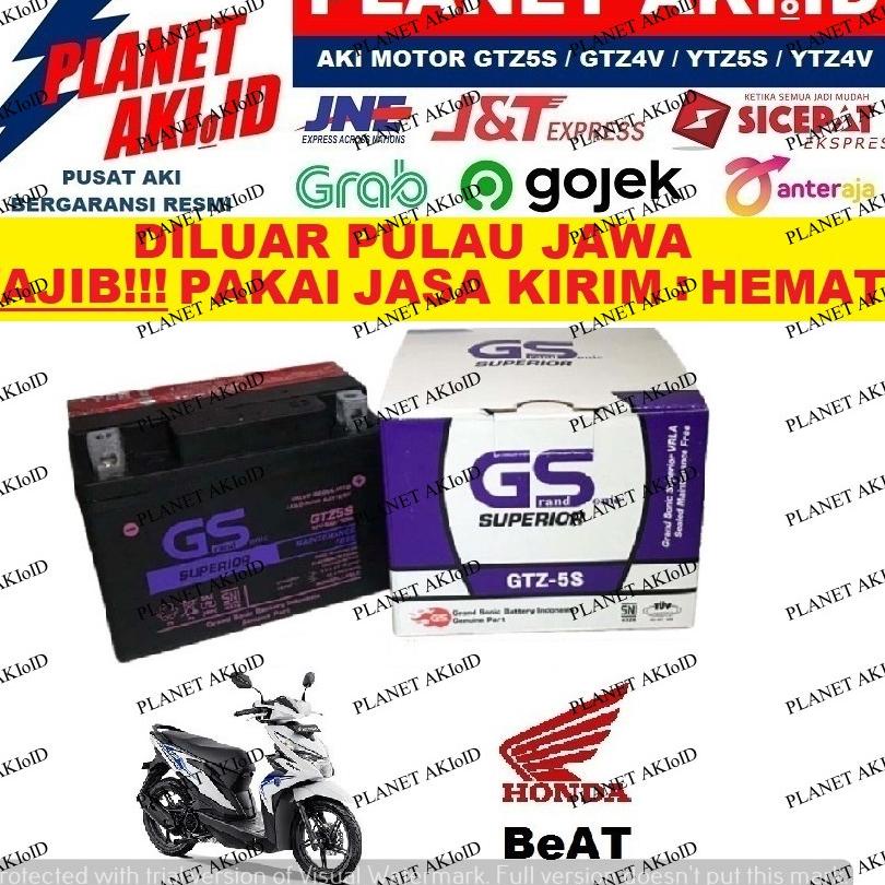 Hot Promo Aki Motor Honda Beat GTZ5 GTZ5S GTZ 5S GS Y Accu Kering MF