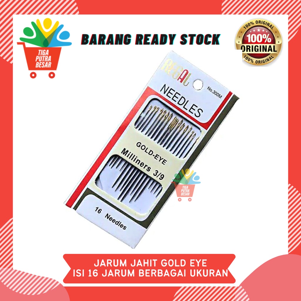 JARUM JAHIT TANGAN REGAL GOLD ISI 16 PCS