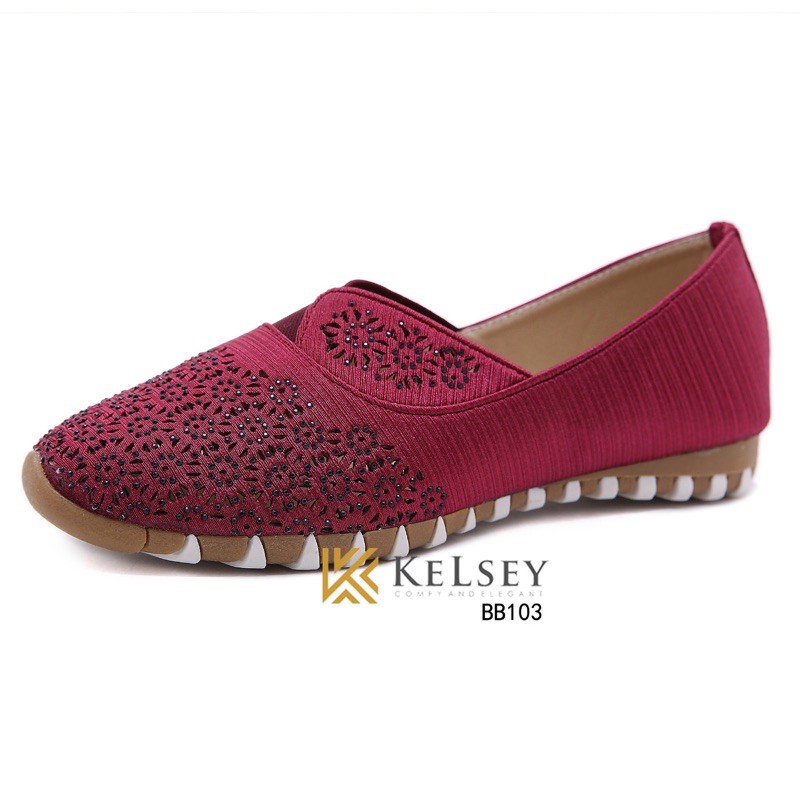 (GRATIS ALAS KAKI) NICOLE SEPATU FLAT SHOES WANITA  KELSEY BB103