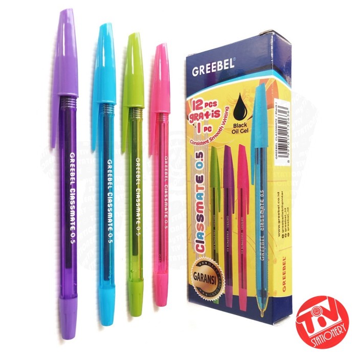 

Update Pulpen Greebel Classmate 0.5 Mm (1 Pack = 12+1 Pcs) Terlaris