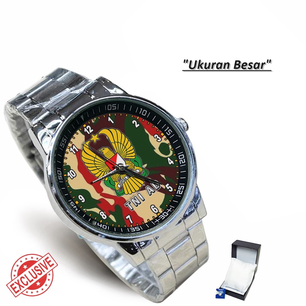 Jam Tangan Rantai Couple TENTARA NASIONAL INDONESIA AD - 1 (Limited Edition)