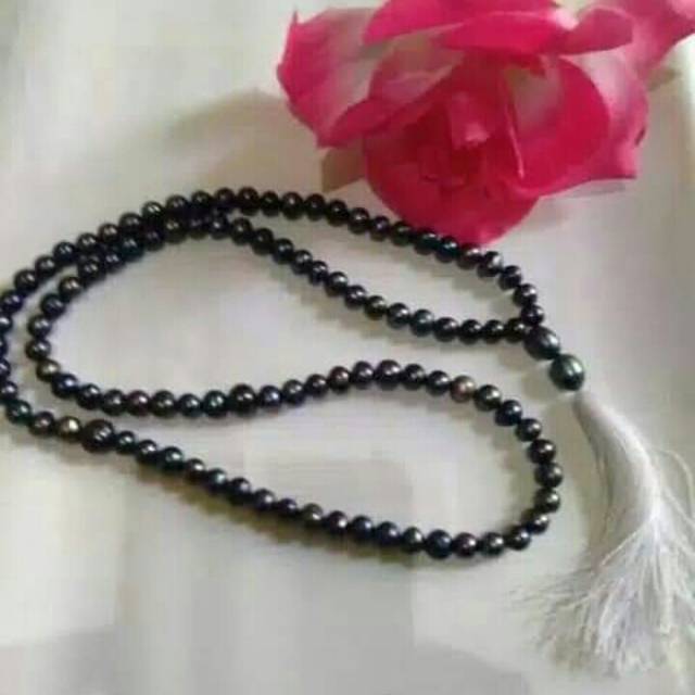 Tasbih mutiara air tawar lombok asli