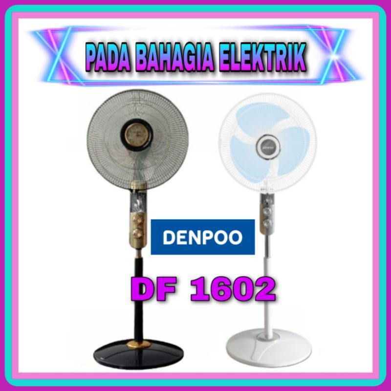 STAND FAN KIPAS ANGIN 3 SPEED DENPOO DF 1602