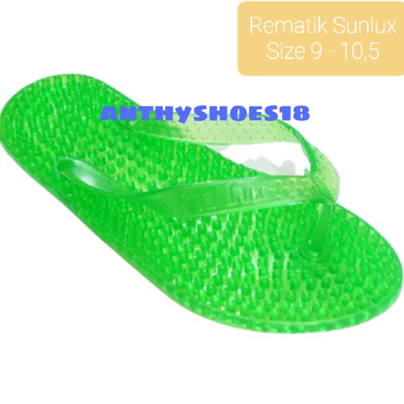 Sandal Karet Kesehatan Refleksi Terapi Rematik Bening Warna Sunlux Sandal Duri