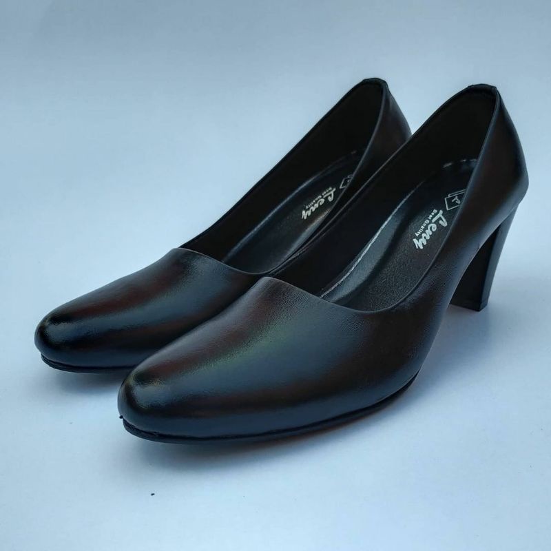 Sepatu Pantofel Wanita Hak 7Cm Asli Kulit Original