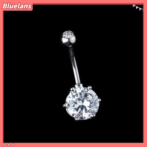 Bluelans Fashion Rhinestone Belly Ring Button Bar Body Piercing Jewelry Lady Navel Ring