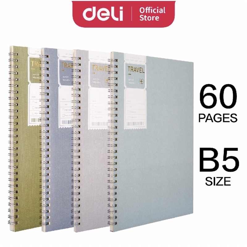 

Loose leaf buku tulis catatan / notebook spiral B5 60lembar