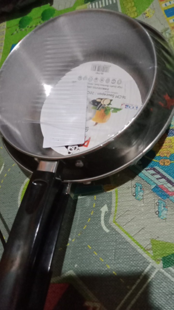 Home-klik Maspion Panda Fit A Set Wajan Penggorengan Sauce Pan 16 Cm & Fry Pan 20 Cm