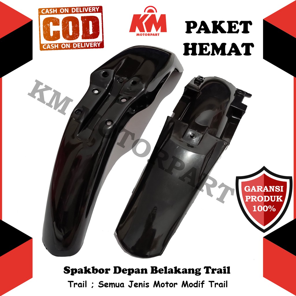 Spakbor Depan Belakang Trail Paket Slebor KLX