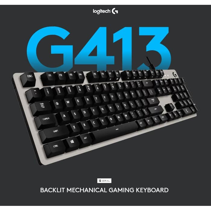 Logitech G413 Silver / G413 SE / G413 TKL SE Keyboard Gaming Mechanical Backlit