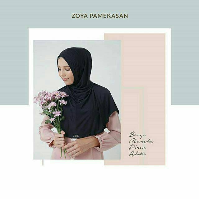 JILBAB ZOYA KERUDUNG BERGO HIJAB INSTAN MARSHA PIRUS ALITA TANPA PET POLOS