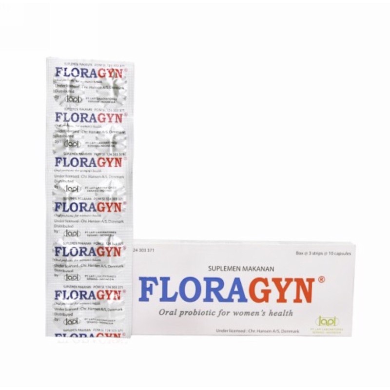 Floragyn strip 10 kapsul ( probiotik mencegah infeksi menular wanita )