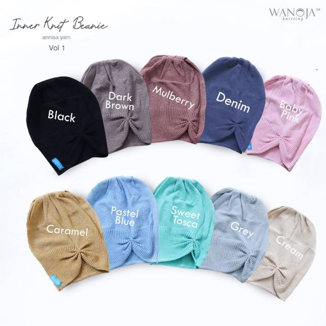 CIPUT KUPLUK RAJUT INNER BEANIE BY WANOJA HIJAB