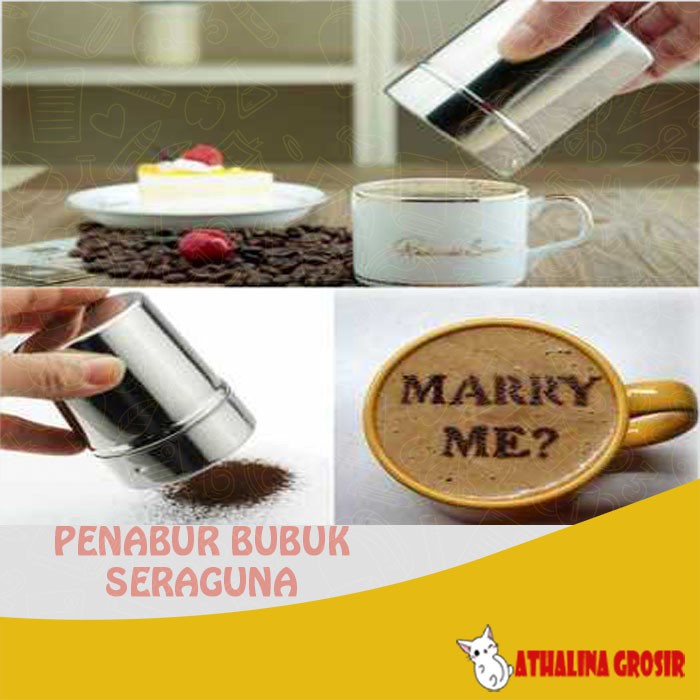 

Huanyi Penabur Bubuk Stensil Kopi Coklat Gula Serbaguna