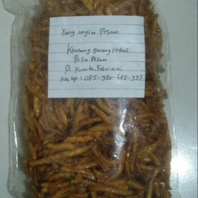 

Kentang goreng pedas ukuran 500 gr