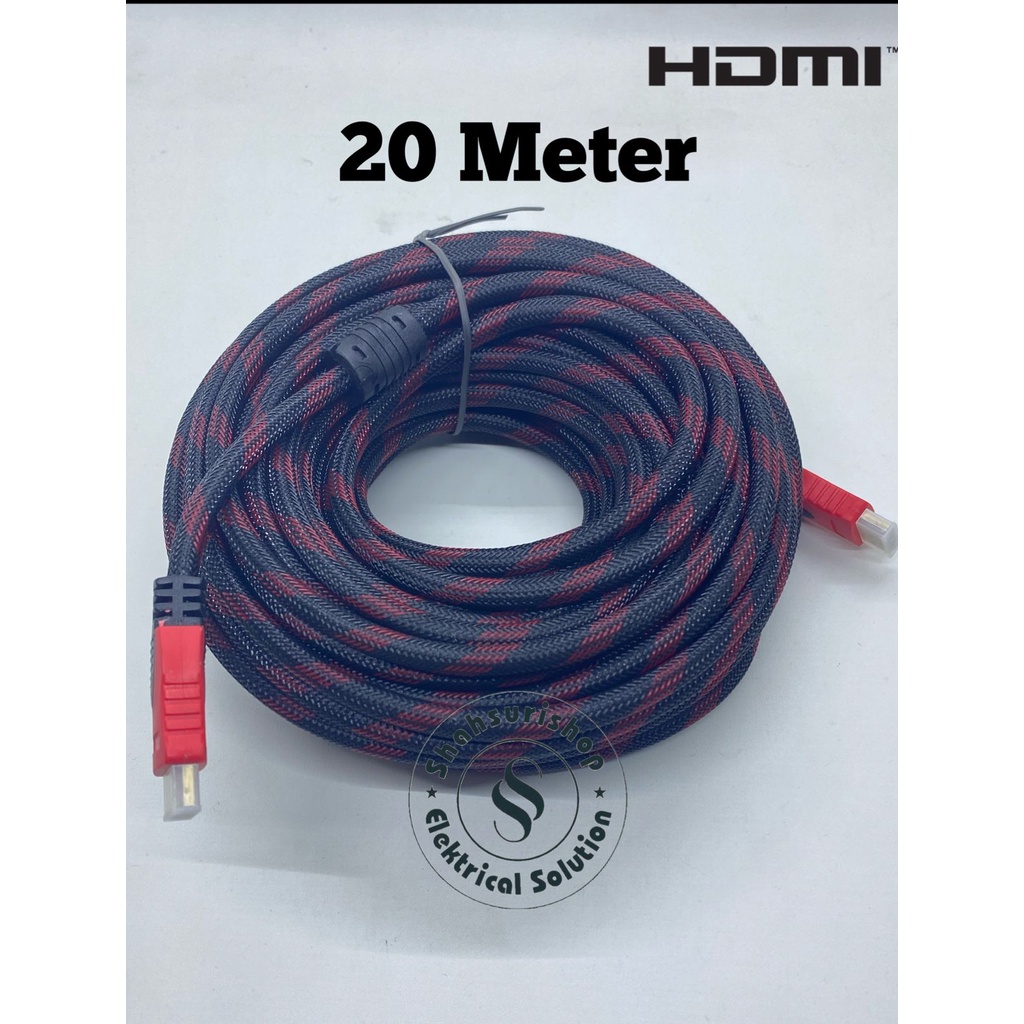 KABEL HDMI TO HDMI 20 M 20M METER MODEL JARING