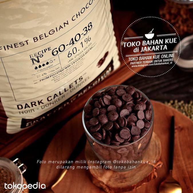 

Promo Callebaut 60% Dark Chocolate Couverture 500Gr Coklat Baking Coin Pahit