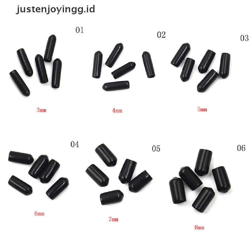 20pcs / Set Cover Pelindung Ujung Tiang Pipa Bahan Karet + Baja Vinyl Anti Air