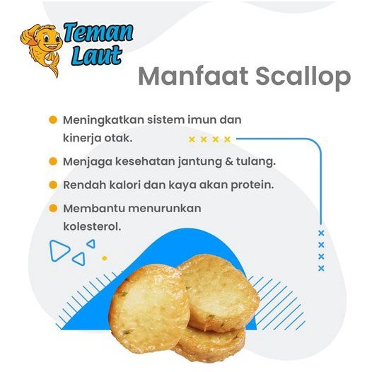 BAKSO IKAN SCALLOP TEMAN LAUT 500 GR HALAL