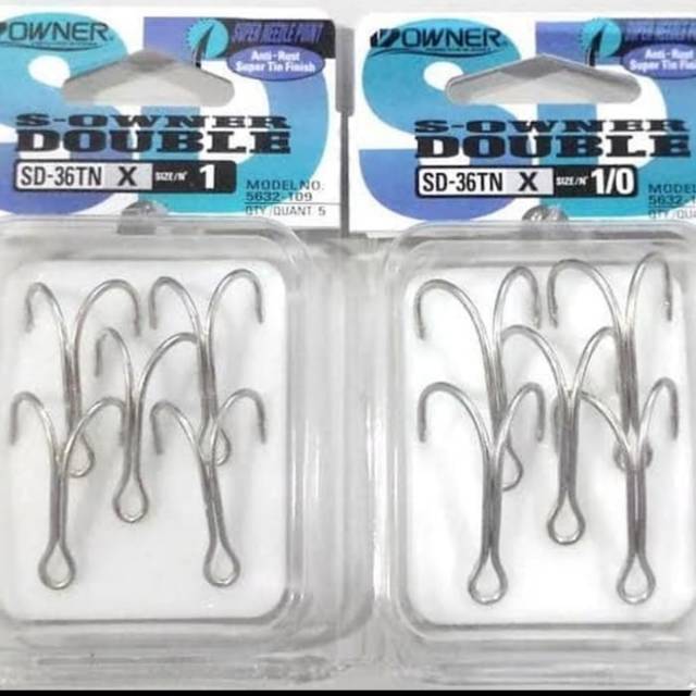 DOUBLE Hook OWNER &quot;SD-31/SD-36 TN (1X STRONG)&quot; (Color SILVER)