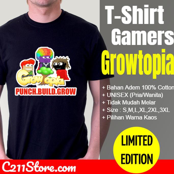 Tshirt Kaos Game Growtopia Hamumu - Grow-0002 .Aruansy.Olshop
