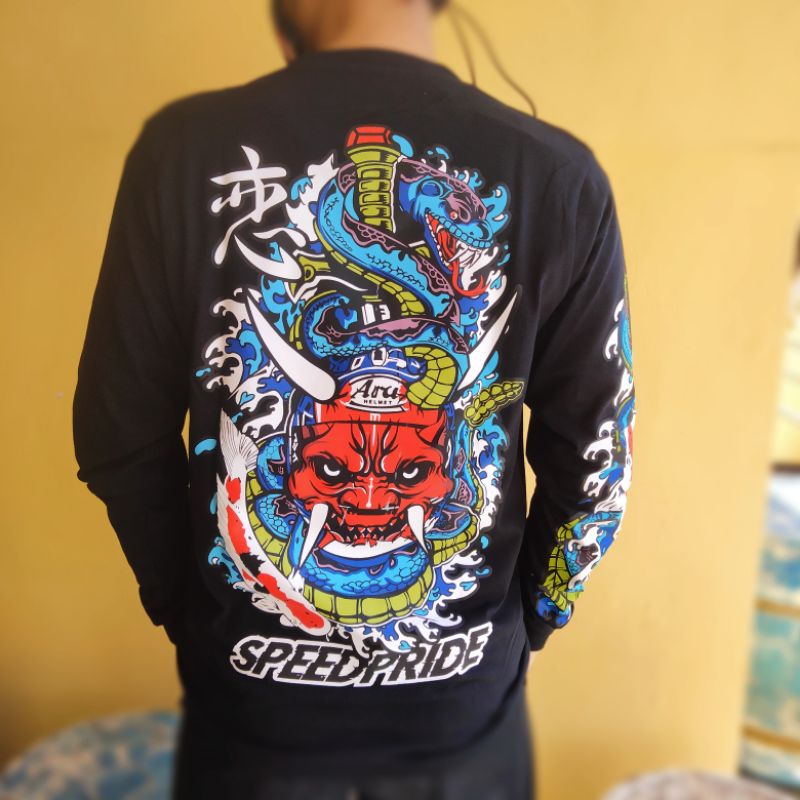 LONG SLEEVE KOI LONG SLEEVE SUNMORI KAOS LENGAN PANJANG SUNMORI KAOS SUNMORI KAOS MOTOR
