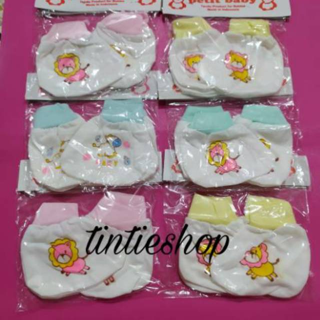 Sarung tangan Kaki bayi /Newborn Murah (6 psg)