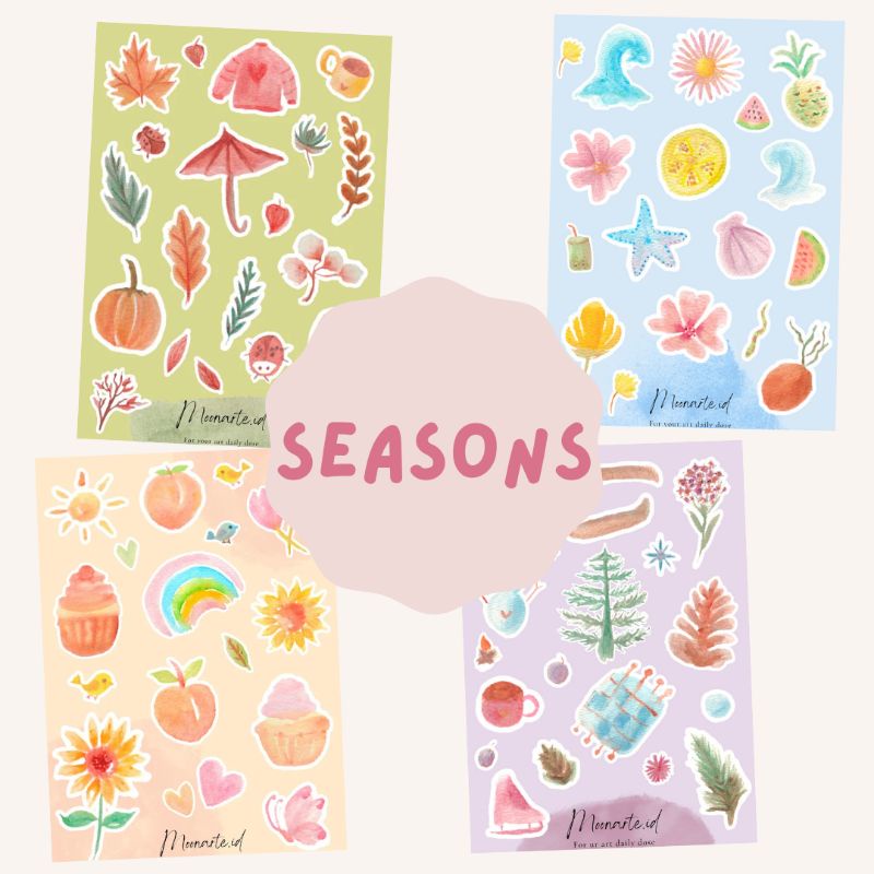 

Seasons Sticker Sheet| stiker aesthetic, sticker watercolor, sticker aesthetic, sticker deco aesthetic, sticker journal, sticker hp aesthetic, sticker laptop aesthetic, sticker tumblr aesthetic