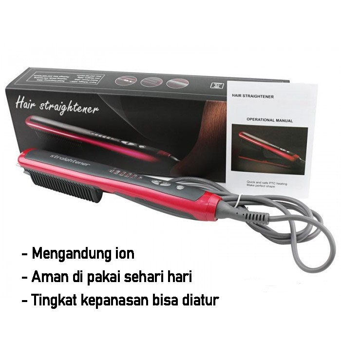 ZILLO Catok Sisir Dan Hairdryer Catokan Pelurus Rambut Sisir Dan Hair Dryer Pengering Rambut