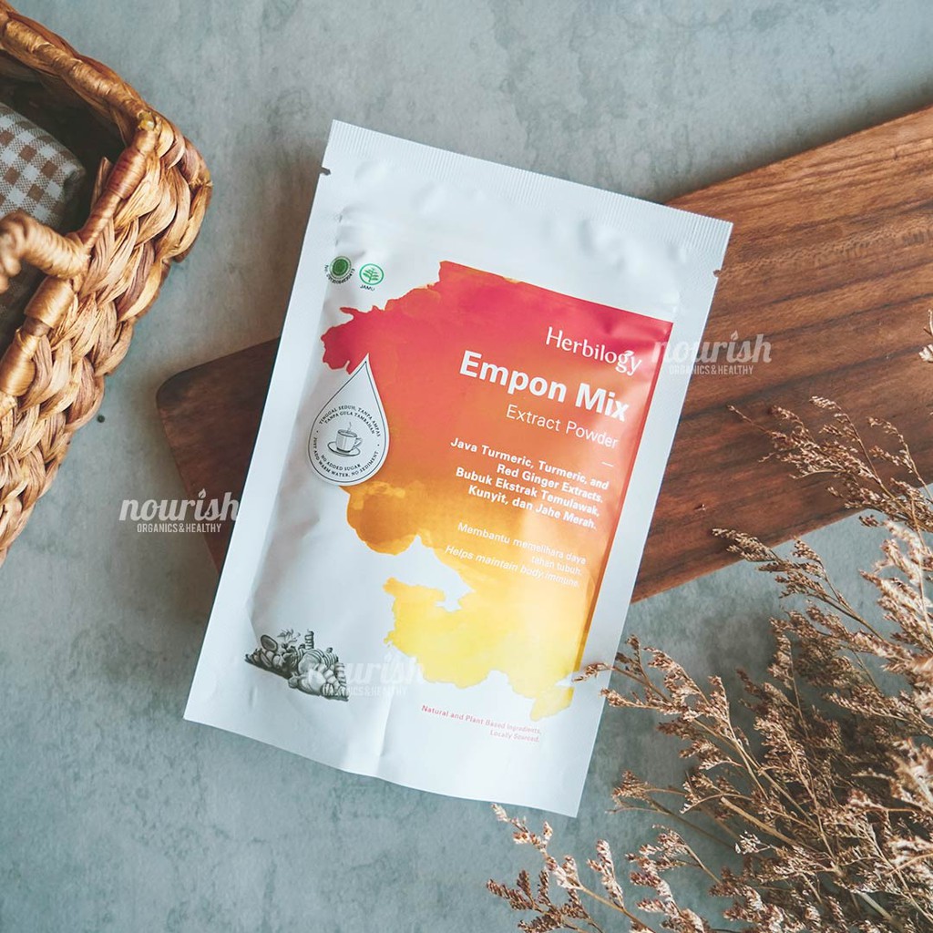 Herbilogy Empon Mix (Bubuk ekstrak Kunyit, Temulawak, Jahe Merah) 100g