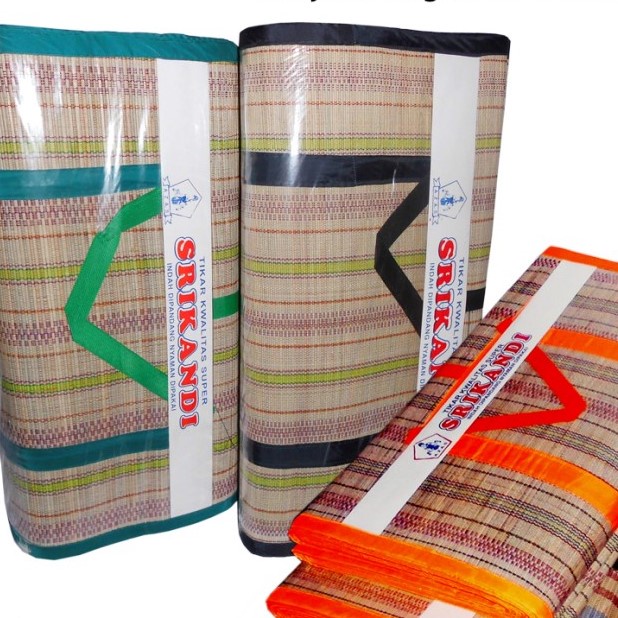 Tikar Lipat Piknik Ukuran  2 x 3 Meter Mendong Tikar Kerajinan