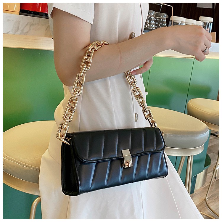 TAS CANGKLONG RANTAI KOREA KEKINIAN KULIT HITAM FASHION MURAH WANITA BATAM LOFTY PREMIUM IMPORT ORI