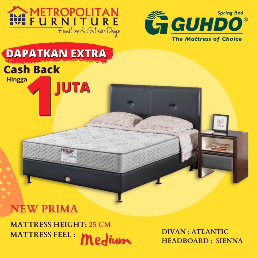 Kasur Springbed Guhdo New Prima Spring bed Full Set