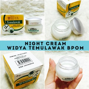 [ POT KACA ] Night Cream Widya temulawak BPOM
