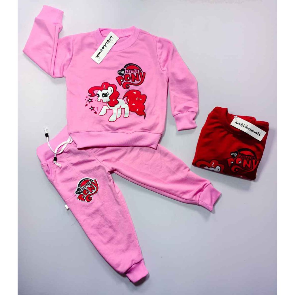 stelan anak perempuan//stelan anak//stelan anak terbaru//stelan trending anak//stelan kuda pony