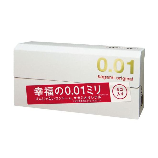 NEW SAGAMI ORIGINAL CONDOM 0.01 (SUPER TIPIS 001) - ISI 5 LL173