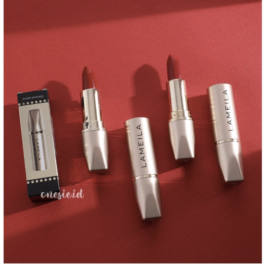 LAMEILA Lipstick Gold Lipstik Emas Matte 8 Warna LA090