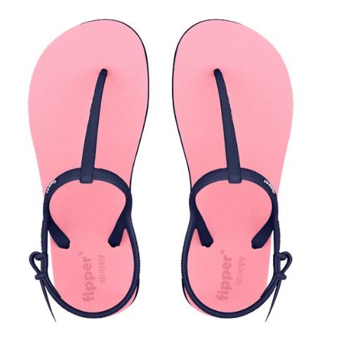 Sandal Fipper Strappy Pink Soft Navy Original