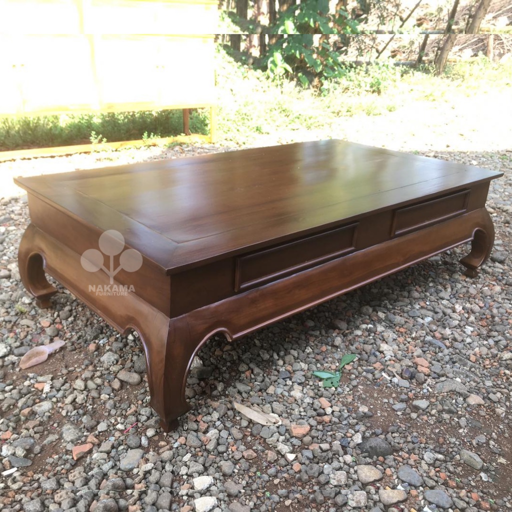 Meja Tamu Jati Jepara Model Ketapang Opium Polos