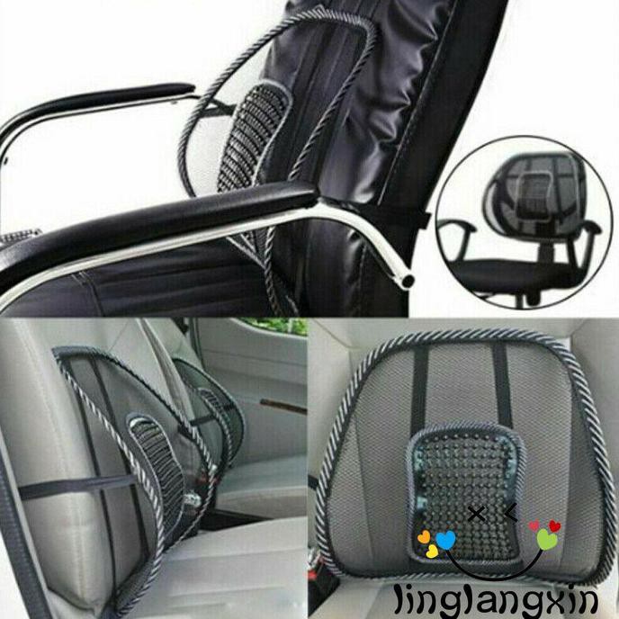 Qaz-Mesh Bantal Penyangga Pinggang / Punggung Untuk Kursi Kantor / Titanium.Store1