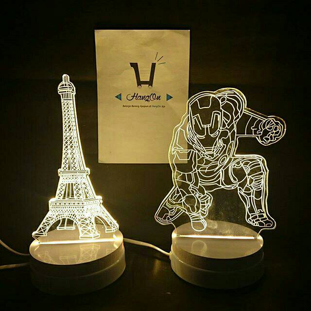 Lampu 3D / 3D Lamp / Lampu Meja / Lampu Tidur