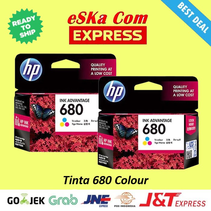 Tinta Printer HP 680 Color Printer HP Deskjet 2135 3635