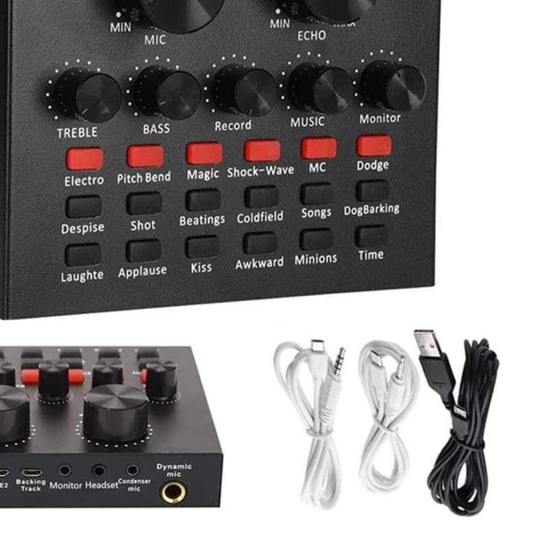 ℗ PAKET KOMPLIT MIC BM8000 STAND Microphone BM 8000 SOUNDCARD MIXER V8 ❆