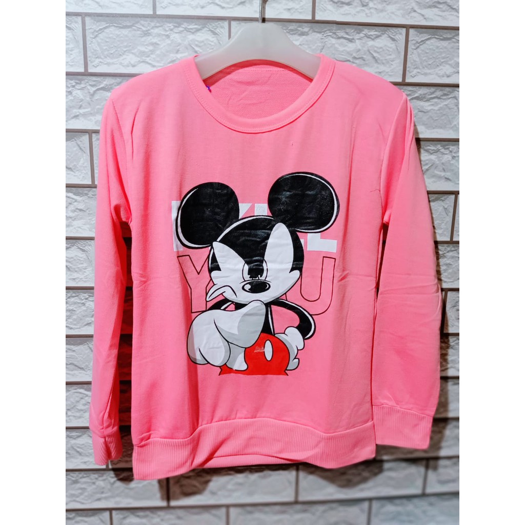 LEANA58 SWEATER WANITA MICKEY YOU