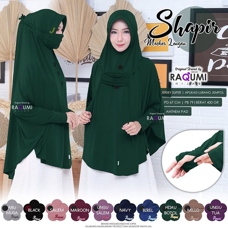 SHAPIR HIJAB LENGAN TERLARIS RAQUMI HIJAB
