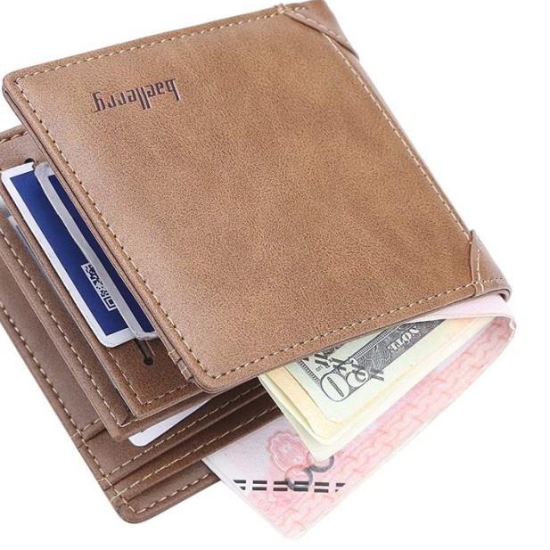 Kekinian BAELLERRY N2349 Dompet Wanita Kecil Bahan Kulit PU Dompet Pendek Kulit Dompet Lipat Pria Ba