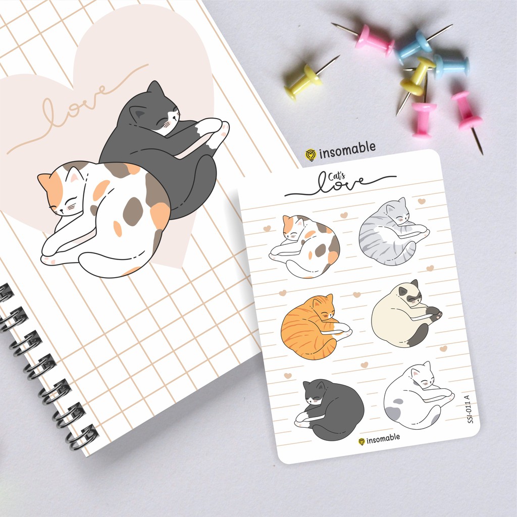 

[INSOMABLE] Stiker Dekor Karakter Lucu, Stiker Dekorasi Aesthetic Sticker Journal - SSI-011