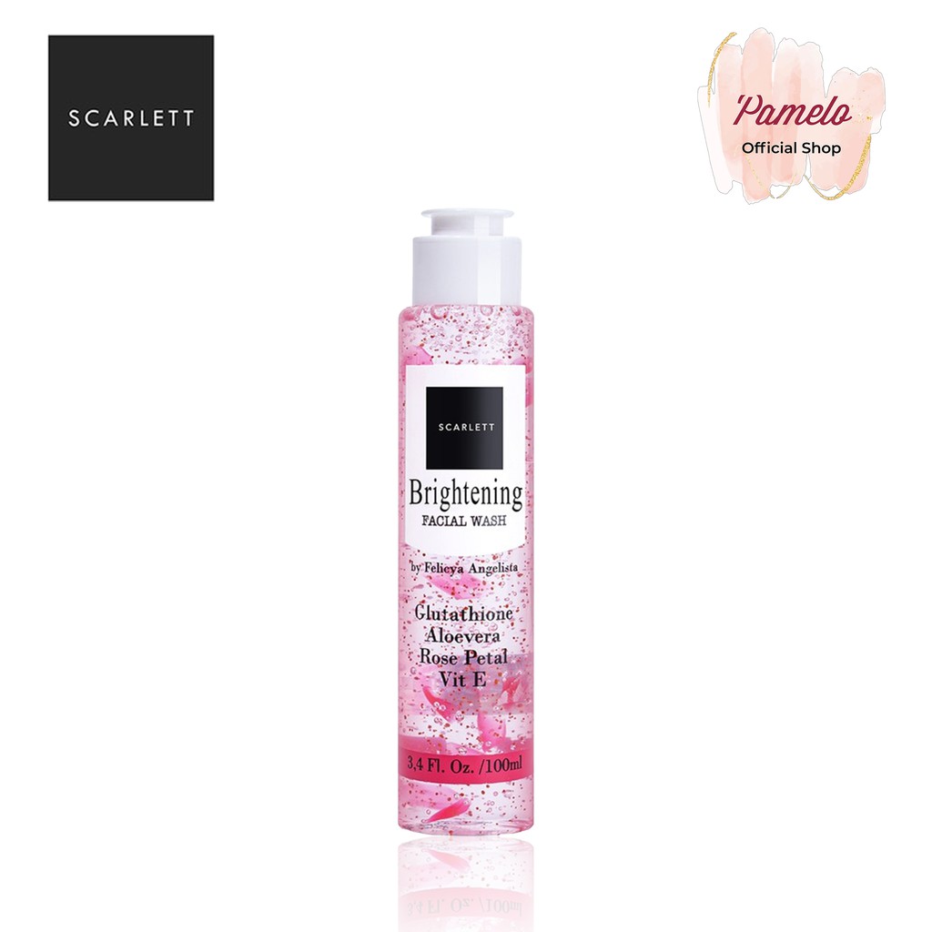 ❤️ Pamelo ❤️ Scarlett Whitening BPOM SALE 100% RESMI ORIGINAL SCARLET SCARLETT BY FELICYA ANGELISTA-Bright Facial wash